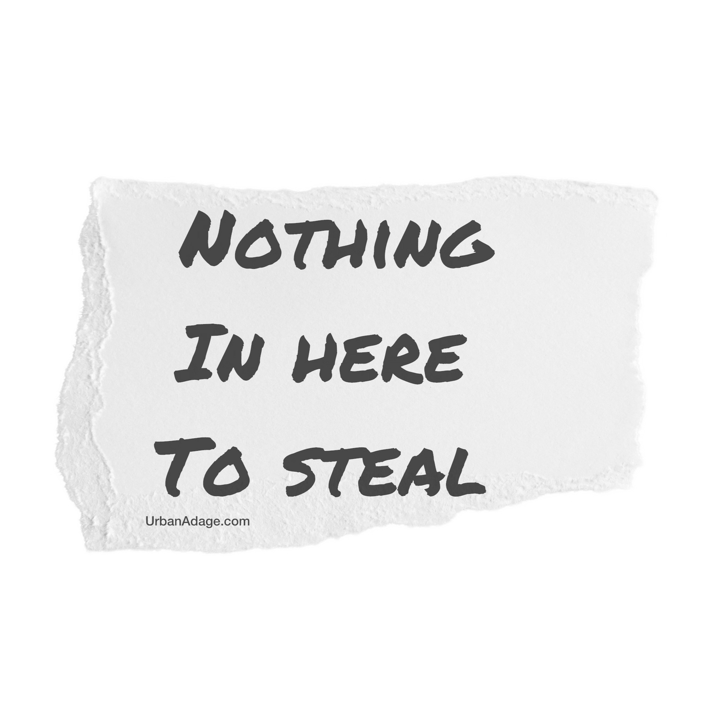 NOTHING TO STEAL!